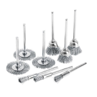 Pen-shaped steel wire brush