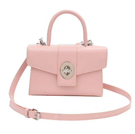 Cowhide Fashion Beaded Handbag - White