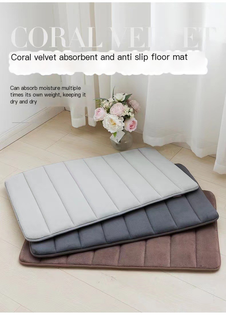Quilted Embroidered Absorbent Mat