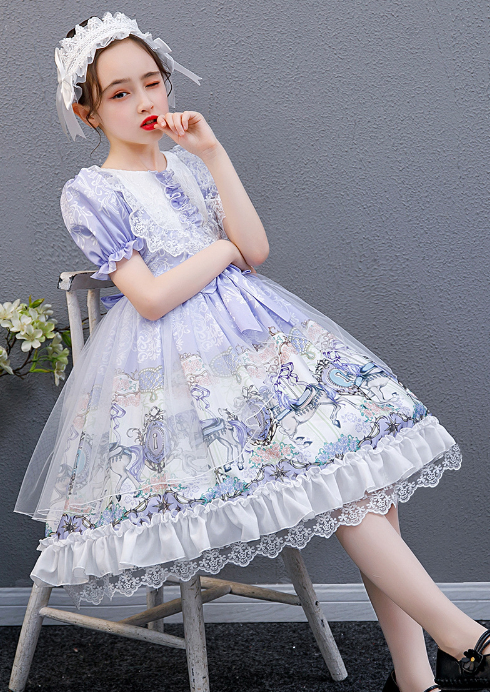 Purple Lolita Dress Side View