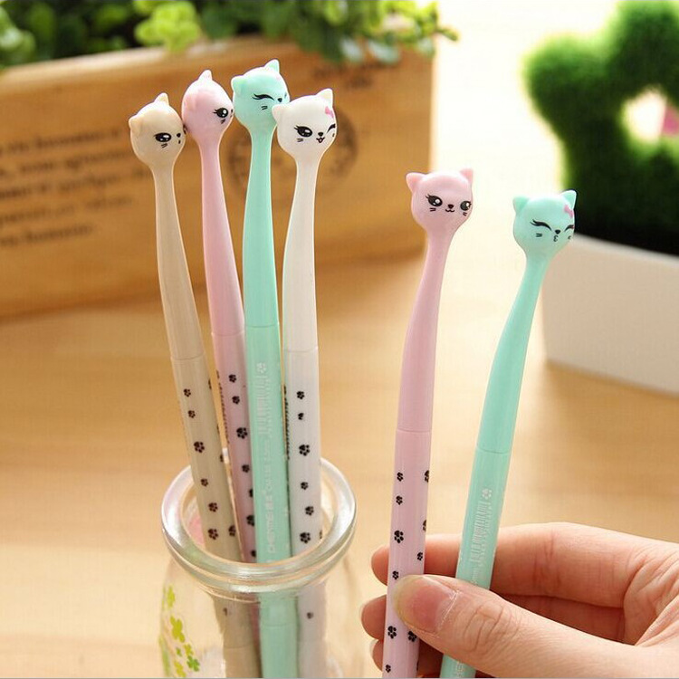 Cute Cat Needle Pen in Use