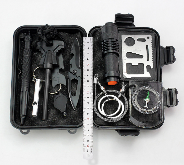 Multi-Functional Outdoor Survival Emergency Kit Image 1