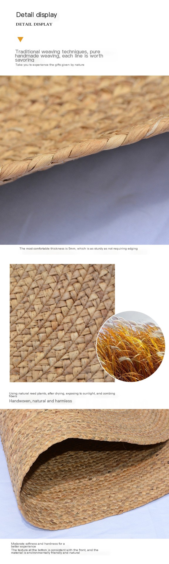 Hand-woven jute rug 1