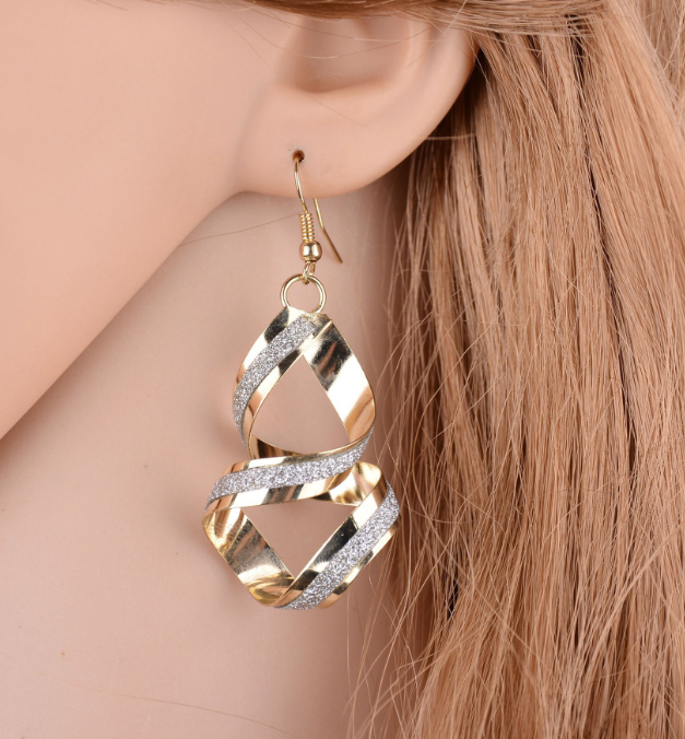 Geometric Earrings Silver