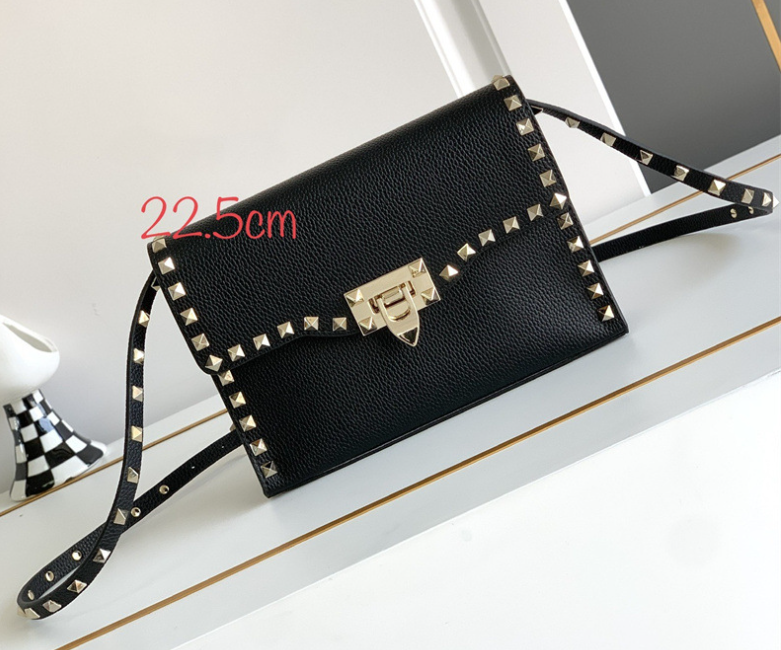 New Rivet Crossbody Bag - Black