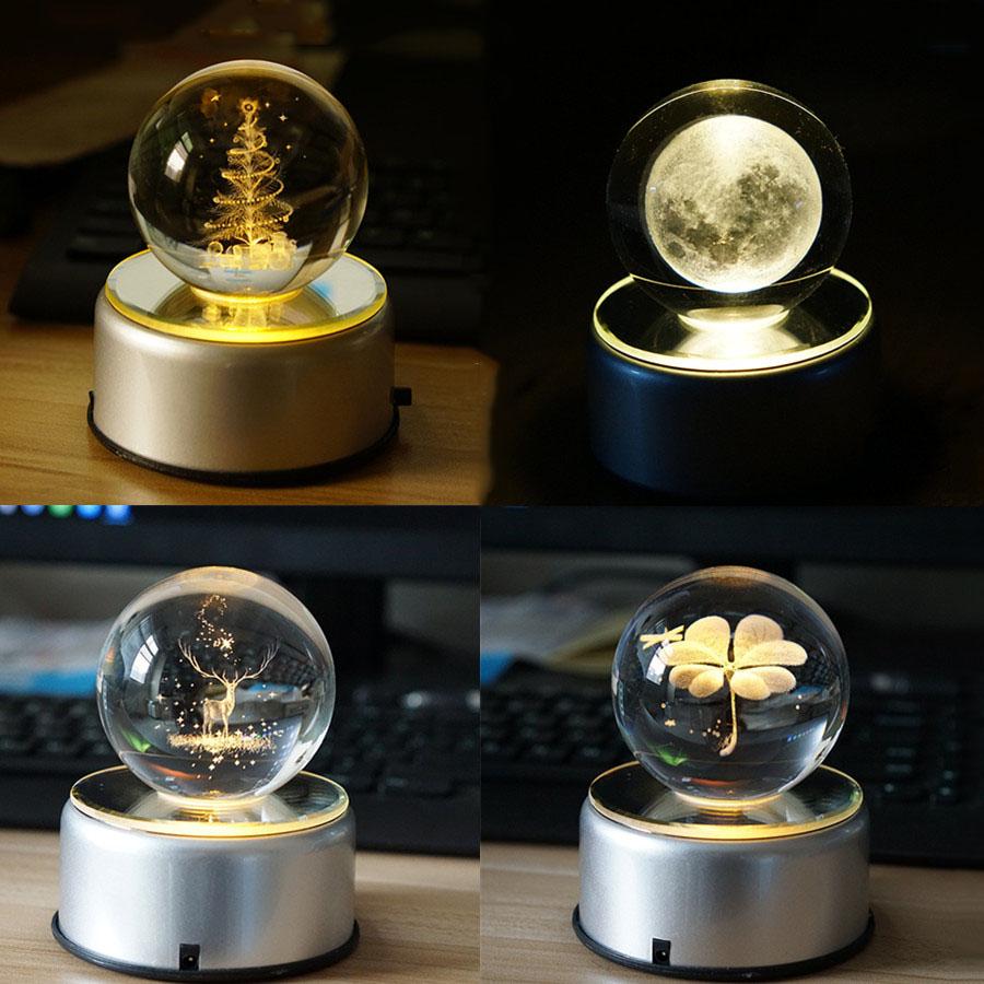 3D Moon Crystal Ball