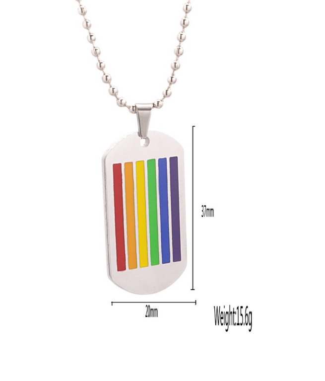 Rainbow Pride Necklace Lifestyle