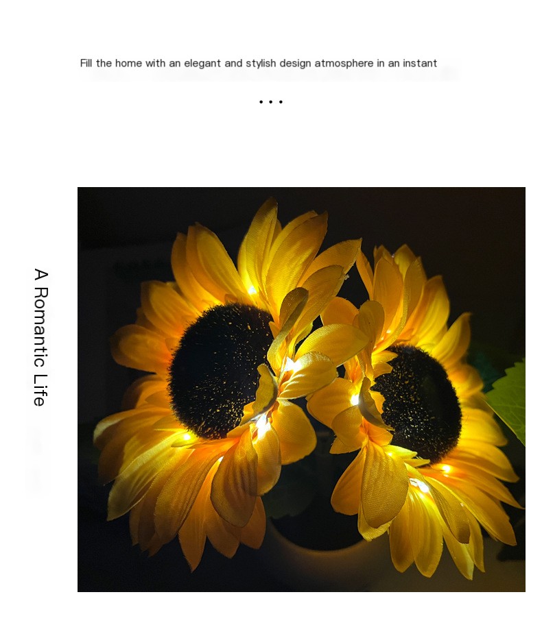 LED Sunflower Night Light