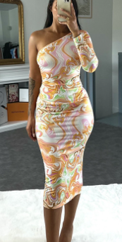 Gradient Pullover Skirt Image 2