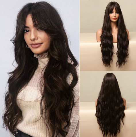 Wig with bangs