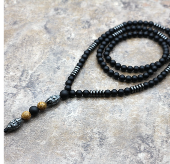 Men's Necklace with Buddha Head