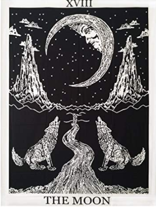 Wolf and Moon Tapestry 1