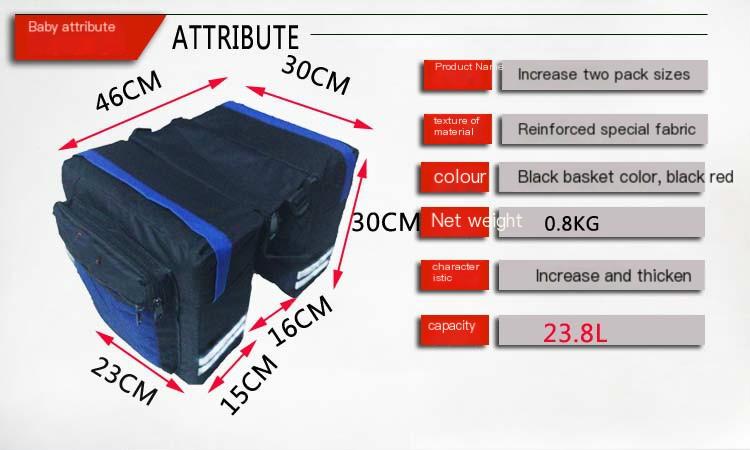 Bicycle Rear Camelbak Mountain Bike Touring Cycling Bike Bag