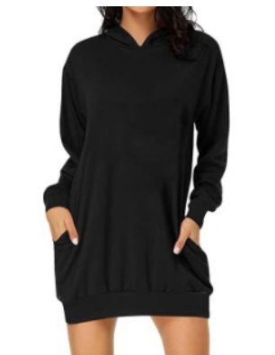 Women Casual Solid Sweatshirt Back View