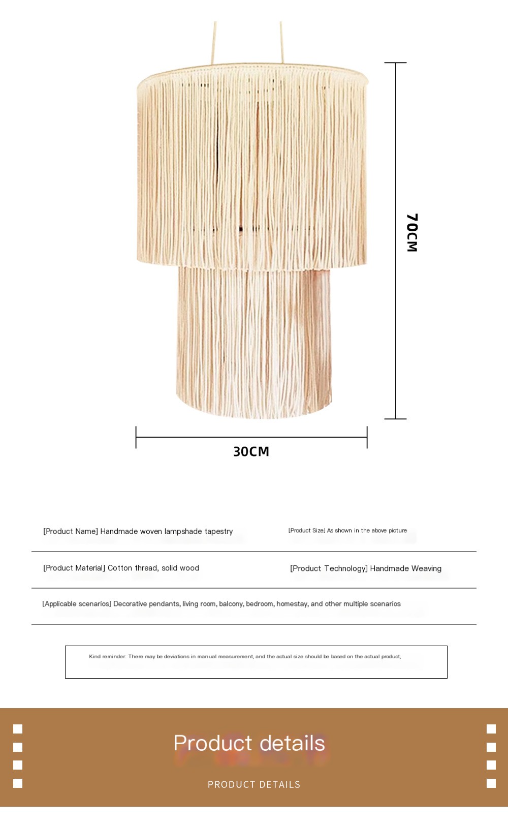 Macrame Hanging Lamp Image 5