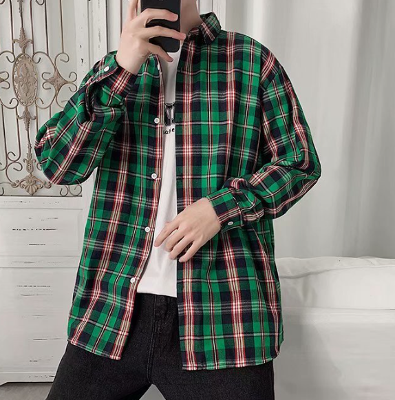 Green Checkered Shirt