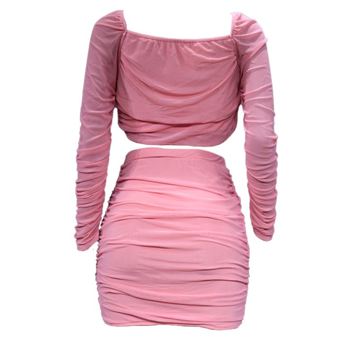 Cropped Top and Skirt Set 4