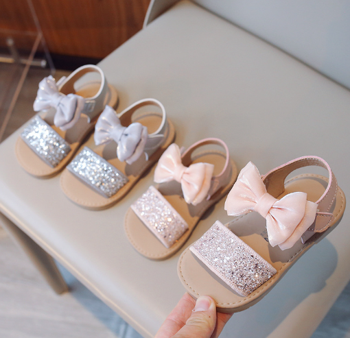 Silver Baby Sandals