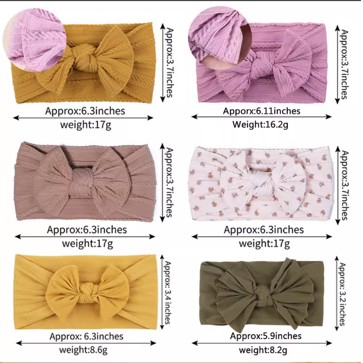 3Pcs/Lot Cable Knit Baby Headbands for Children Elastic Baby Girls Turban Kids Hair Bands Newborn Headwrap Baby Hair Accessories