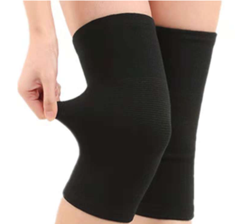 Cold-Weather Knee Pads Black Fleece