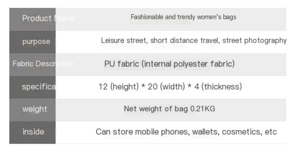 Single Shoulder Handbag