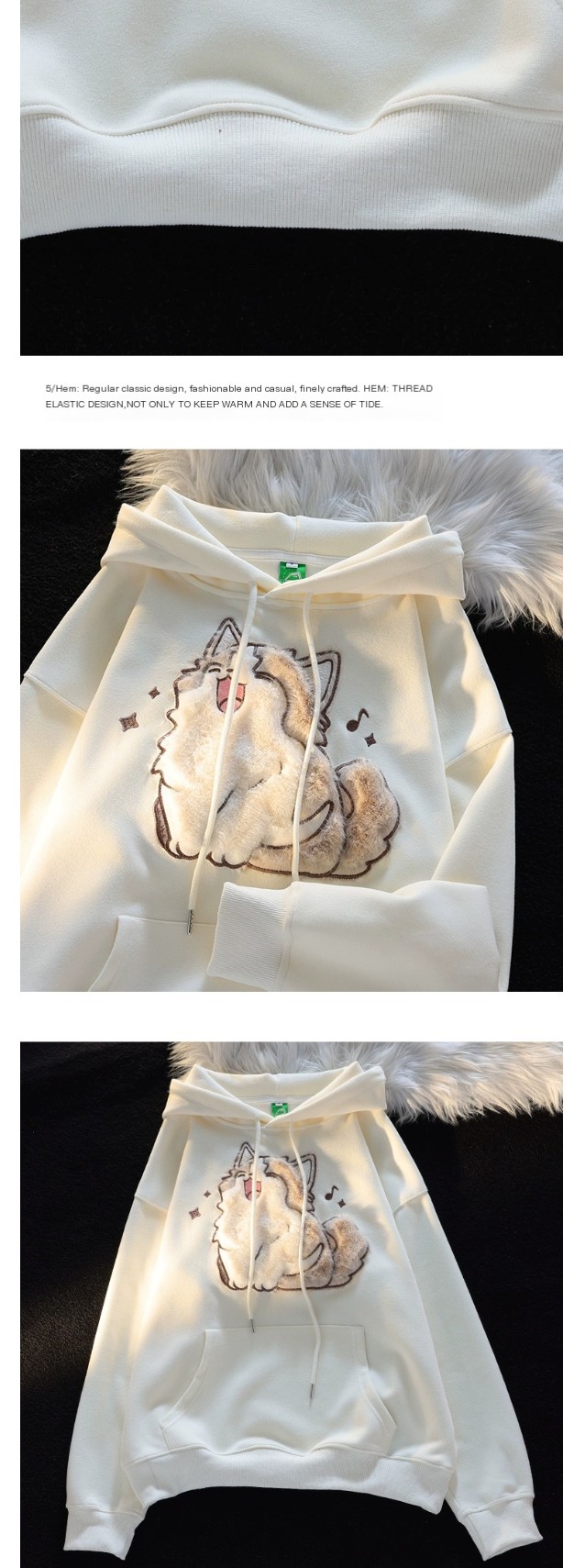 Korean Loose Hoodie Image 4