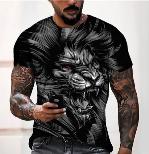 Lion Pattern T-shirt 6