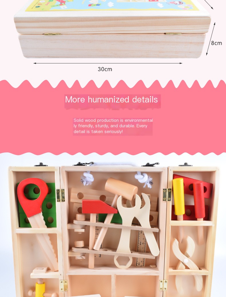 Wooden Tool Set Image 4