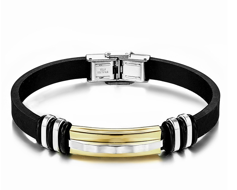 White leather bracelet