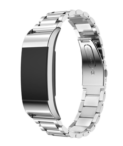 Three Beads Steel Strap for Fitbit Charge 2