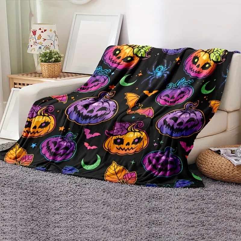 Halloween Flannel Blanket Design 3