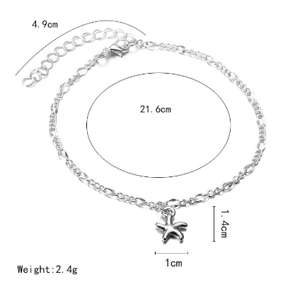 Elegant Foot Chain with Starfish Pendant