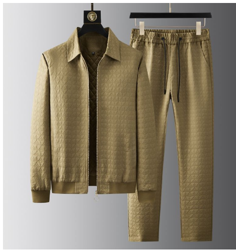 Cotton Zip Jacquard Tracksuit Image 4