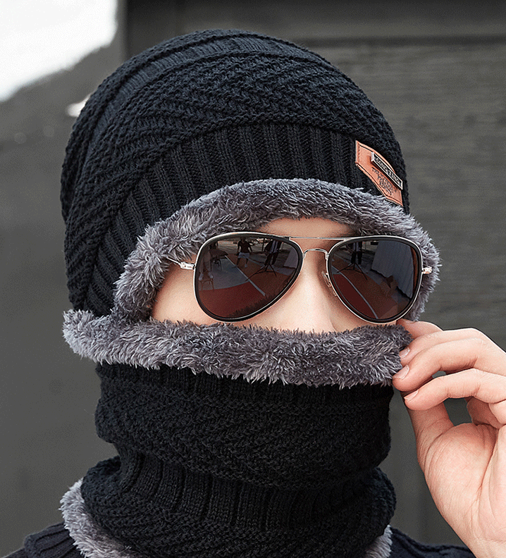 Knit Hat and Neck Warmer Set Image 2