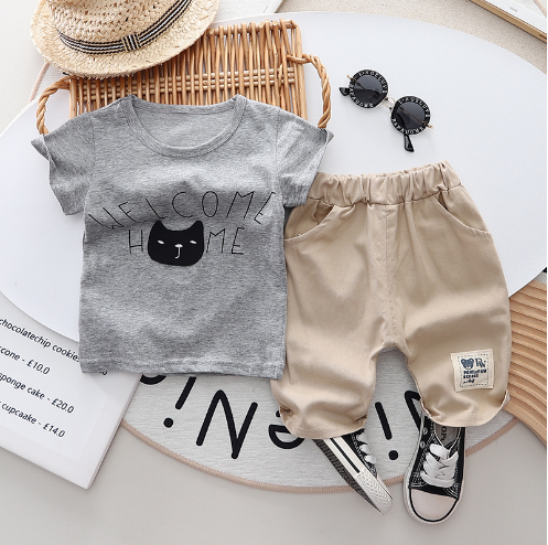Cat-themed boys outfit image 1