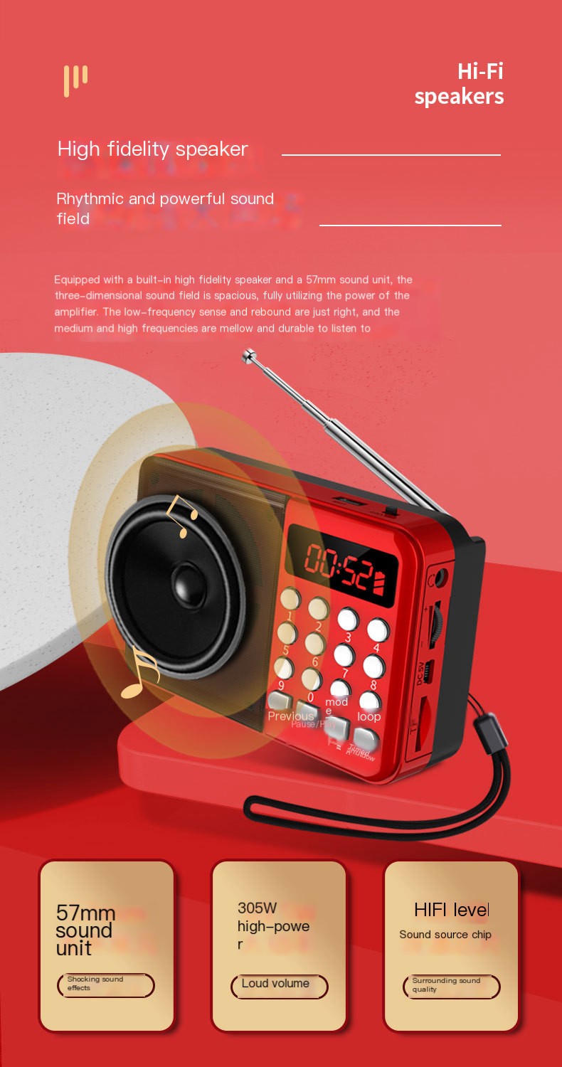 金正 C13 Mini Speaker Black