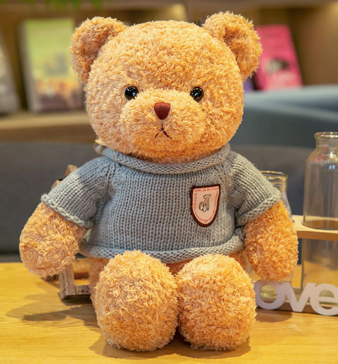 Sweater Teddy Bear Doll Plush Toy Bear Pillow Ragdoll image