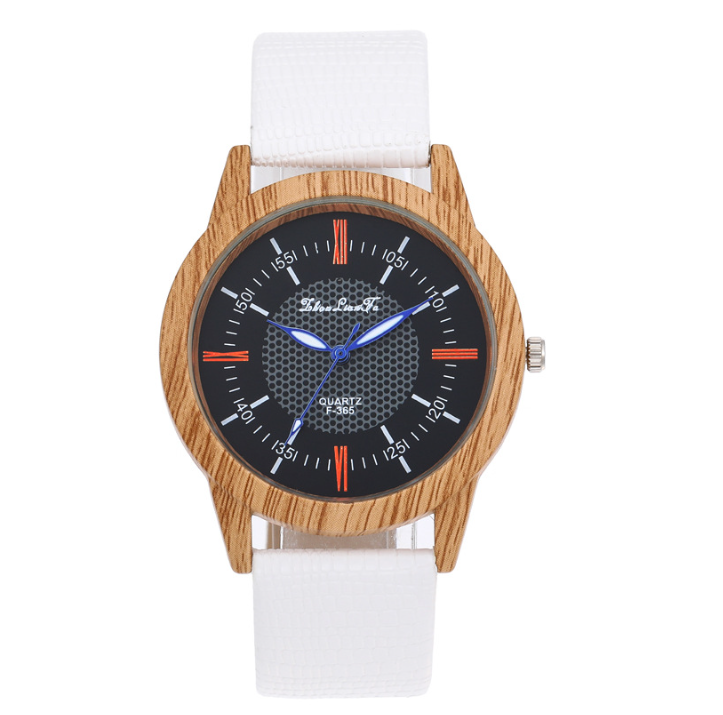 Leather and Wood Watch 1
