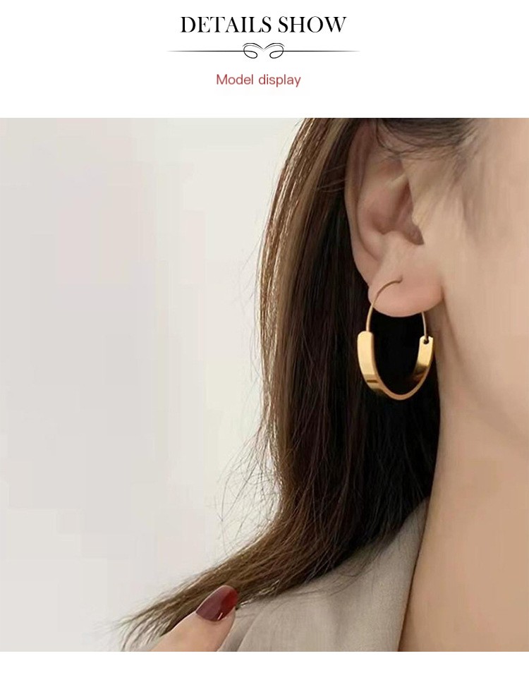 Circle Earrings Silver