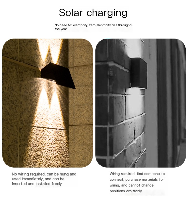 LED Solar Wall Lamp Image 1