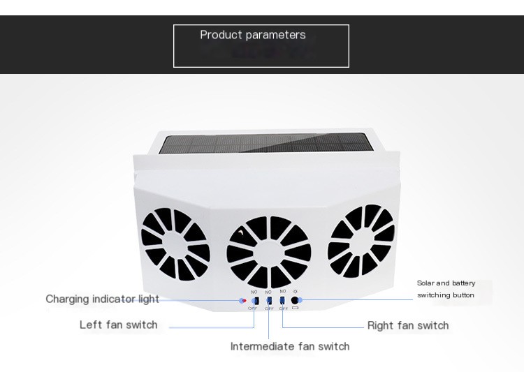 Solar Car Ventilation Fan - Image 5