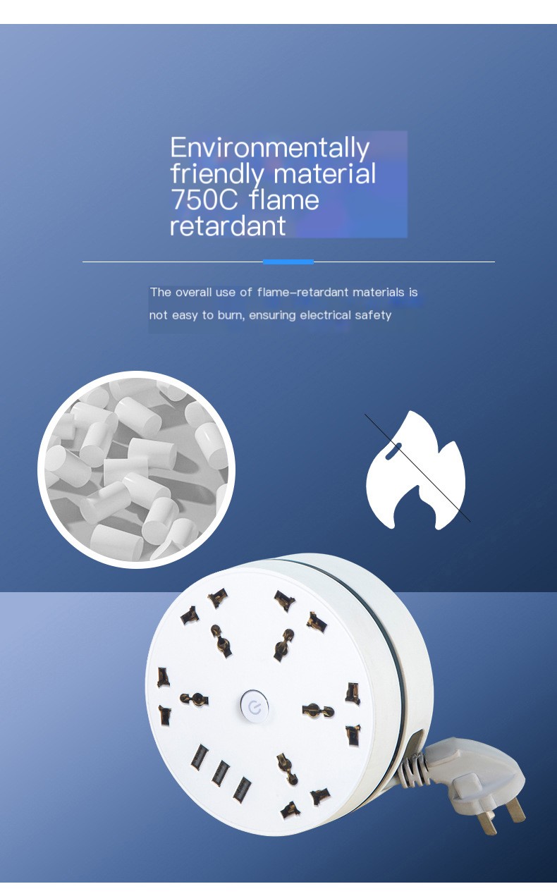 Round Universal Power Strip