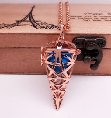 Glass Ball Box Necklace Image 1