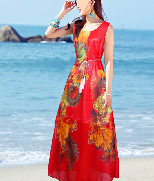 Chiffon Maxi Dress Color Options