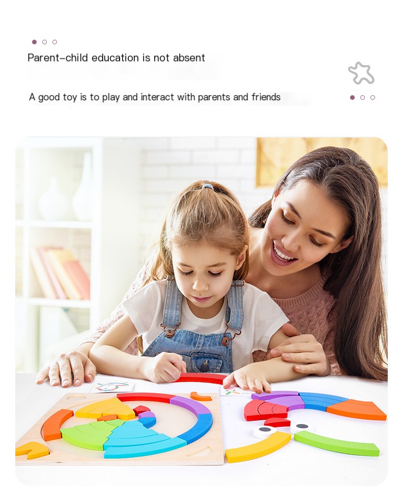 Wooden Rainbow Puzzle 3