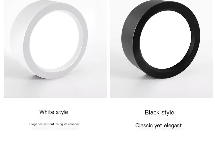 Open-mounted Downlight led ceiling lamp spotlight entrance hall entrance lamp balcony corridor lamp aisle lamp white shell black shell Downlight