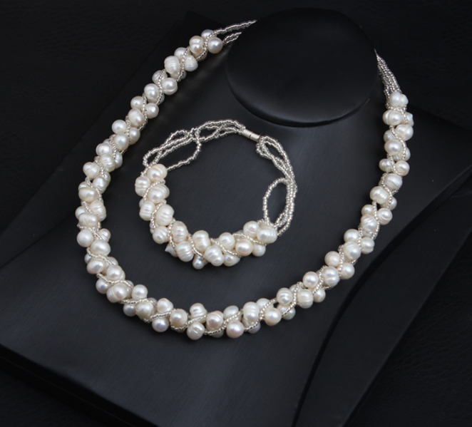 Bridal Pearl Jewelry Set 5