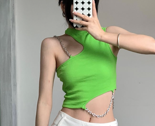 Irregular Halterneck Camisole - Image 2