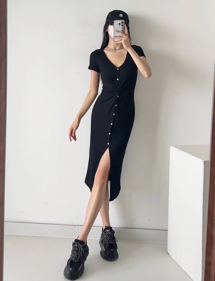 Floral Grey Dress