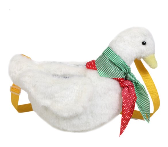 Plush bag front view